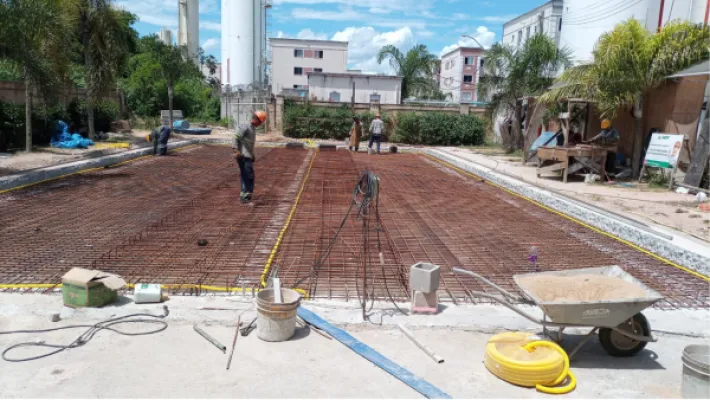 Cisterna em Concreto Armado e Contenção com Estacas Hélice Contínua