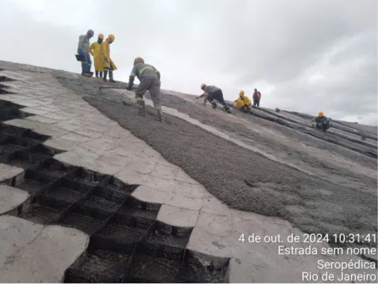 Proteção Mecânica com Geocélulas de PEAD