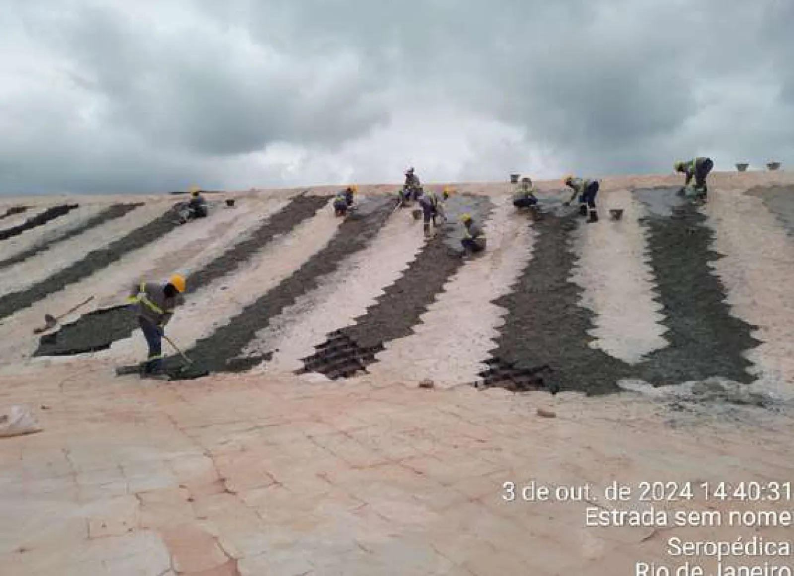 Revestimento em Concreto Armado para Lagoas de Chorume