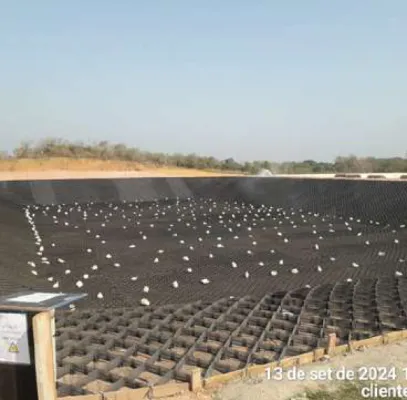 Revestimento em Concreto Armado para Lagoas de Chorume